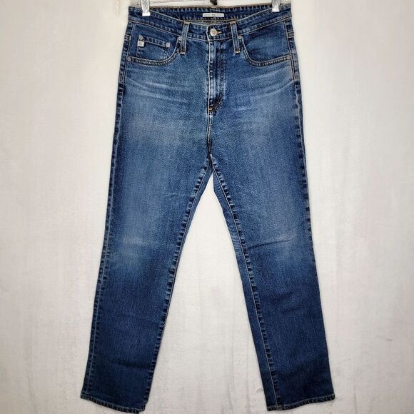 Alexa Chung For Adriano Goldschmied AG High Rise Straight Crop Jeans Size 29R - Picture 1 of 9